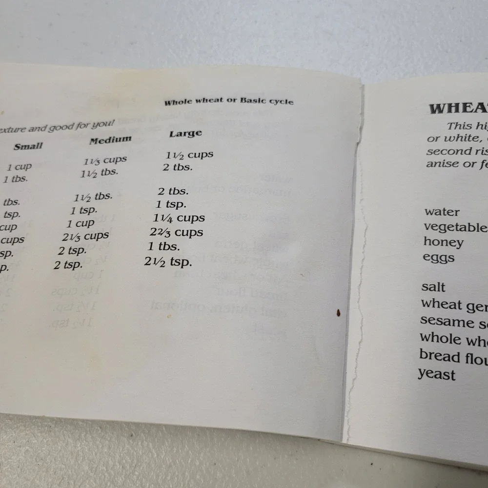 The Bread Machine Cookbook Sourdough German‎ Vintage Recipes 1991